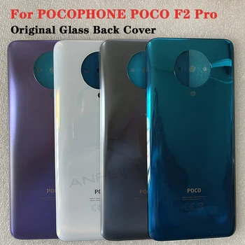 Для POCO F2 Pro Оригинальная Задняя Крышка Батарейного Отсека Из Закаленного Стекла Для POCOPHONE POCO F2 Pro Замена Корпуса телефона
