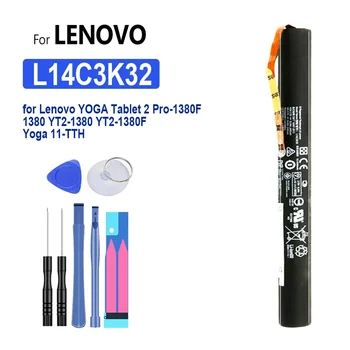 Аккумулятор для ноутбука L14C3K32, Lenovo YOGA 11-TTHL Tablet 2 Pro 1380F 1380L YT2-1380F YT2-1380 2-1380F 14D3K32 9600 мАч