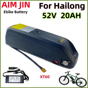 52V Hailong Electric Bicycle Ebike Аккумуляторные элементы 20Ah 1000W Велосипедная литиевая батарея Ebike