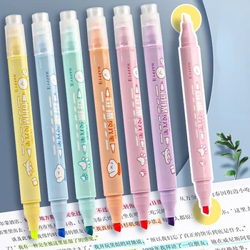 Стираемые маркерные ручки 6-цветной набор ручек для рукописного ввода, цветные маркеры для студентов, светящиеся маркеры