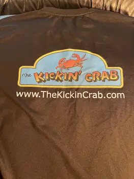 Футболка The Kickin Crab restaurant из плотного полиэстера super clean
