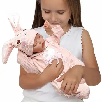 Dolly Baby Яркая силиконовая малышка с эластичной кожей 18-дюймовая кукла-младенец, сменная ткань, пригодная для купания, настоящая природа Для детей, малыши
