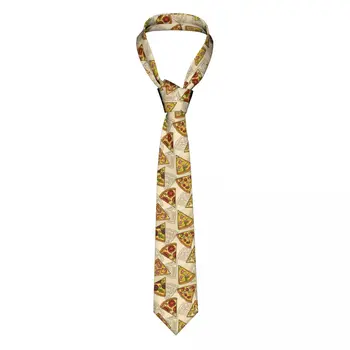Галстук для мужчин, Формальные Узкие Галстуки, Классический мужской Свадебный галстук для пиццы Пепперони, Джентльменский Узкий галстук