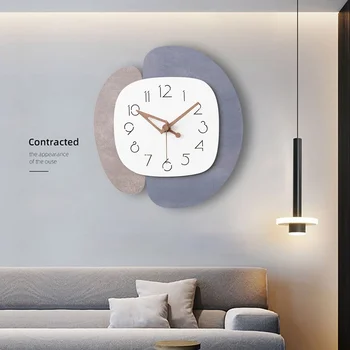 Современные минималистичные настенные часы без звука, без ударов, атмосфера скандинавской гостиной, настенные часы для дома, креативные часы